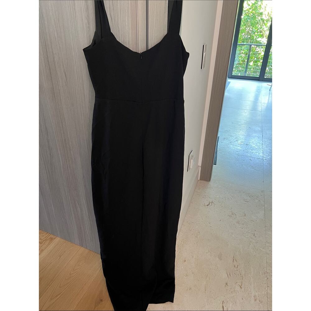 NWT REVOLVE Australia SHOWPO Donna black dramatic slit maxi dress US 8 - Picture 7 of 8